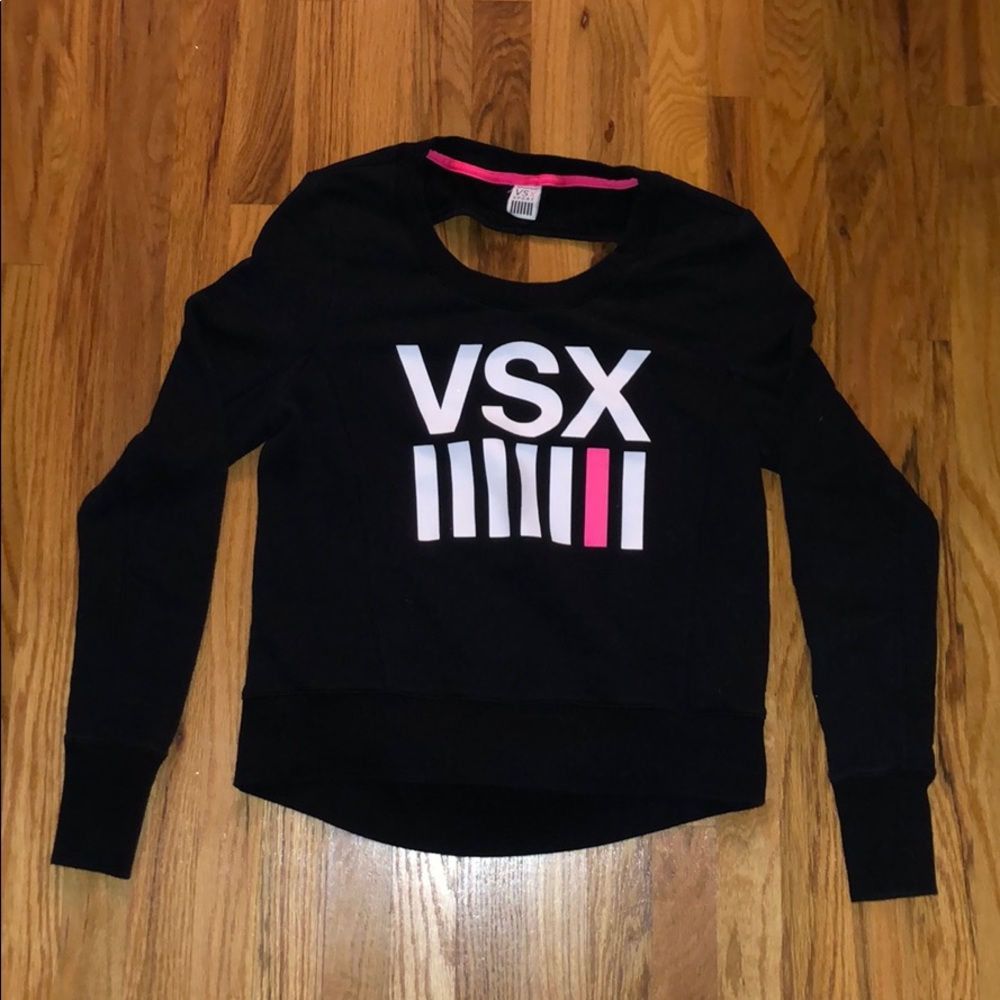 VS Sport Long Sleeve Sweater Back Cut Out